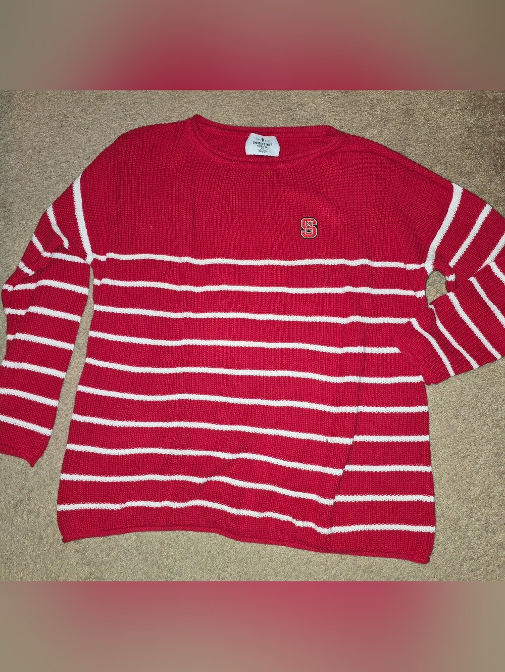 Emerson Street NC STATE WOLKPACK College Sweater Shirt 2X 100% Soft Cotton